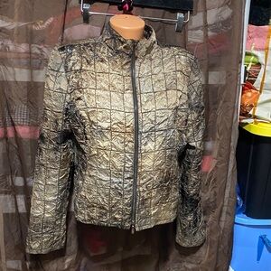 Chic Gold Women's Puffer Jacket